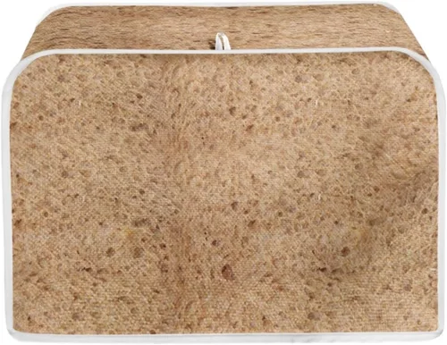 Vista 18 de Cubierta acolchada de poliéster para tostadora de tablero de madera de girasol para tostadora de dos rebanadas, protección contra el polvo