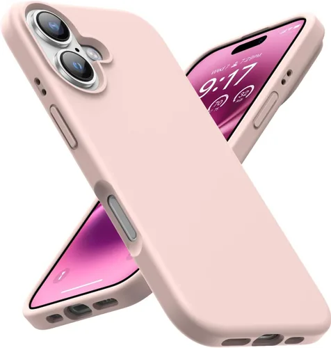 Vista 22 de Funda diseñada para iPhone 16, Funda Protectora de Teléfono de Silicona Líquida a Prueba de Golpes con Forro de Microfibra Suave Antiarañazos Ultra