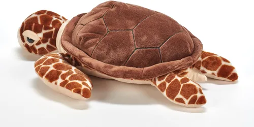 Vista 4 de The Petting Zoo Loggerhead - Peluche de tortuga marina, regalos para niños, animales salvajes del océano Onez, juguete de peluche de tortuga marina