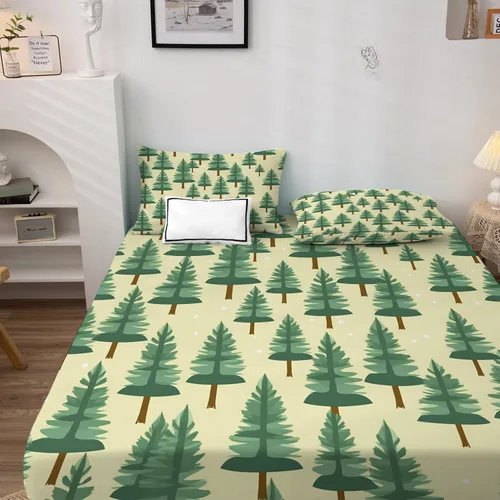 Vista 3 de Forest Sheets tamaño individual – Sábanas de cama para niños, microfibra suave y bolsillo profundo, sábanas y fundas de almohada estampadas sin