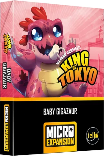 Vista 3 de IELLO King of Tokyo: Baby Gigazaur Micro Expansion - Iello, expansión del juego de cartas para jugar con el juego base King of Tokyo