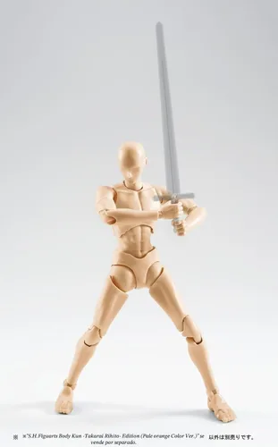 Vista 4 de SH Figuarts Man - Figura de acción Takarai Rihito de color naranja pálido