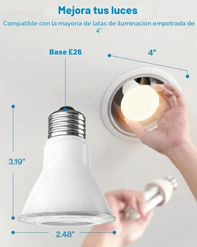Vista 3 de PAR20 Bombilla LED 7W Multicolor, varios tamaños