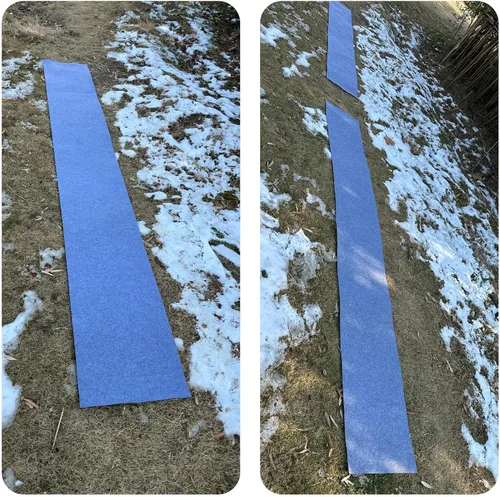Vista 4 de Prriudy Alfombra antideslizante de 16 x 118 pulgadas, alfombra de fieltro antideslizante para pasarelas de invierno, puerta delantera, escaleras