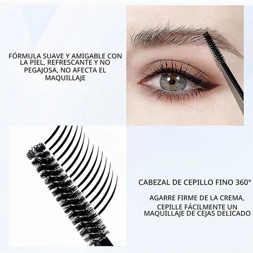 Vista 4 de DAGEDA Gel de ajuste de cejas negro, gel para arreglar las cejas, impermeable y a prueba de sudor, reparación de cejas líquido, estilo de salón