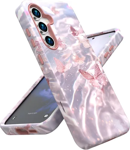 Vista 14 de Funda Magnética Diseñada para Samsung Galaxy S23 FE, con Protector de Pantalla + Protector de Lente de Cámara + Soporte, Funda para Galaxy S23 FE 5G