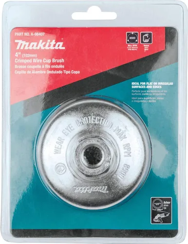 Vista 4 de Makita A-98407 Cepillo de alambre prensado de 4 pulgadas, 5/8"-11