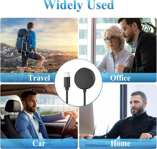Vista 7 de Cable de carga compatible con cargador de reloj Samsung Galaxy, cable de carga USB tipo C para Samsung Galaxy Watch 7/6/5/5 Pro/Watch 4/4