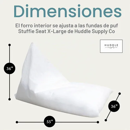 Vista 5 de Huddle Supply Co Funda para puf de diseñador para puf tamaño XL