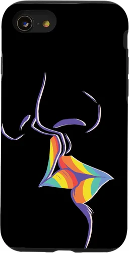 Vista 18 de Funda de regalo LGBT Lesbian Gay Pride LGBTQ Kiss Rainbow para iPhone 17