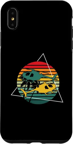 Vista 11 de Retro Helicopters Pilot Aviation Helicopter Case for iPhone 16