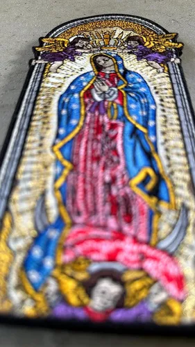 Vista 7 de Parche bordado de la Señora de Guadalupe Mary Jesus