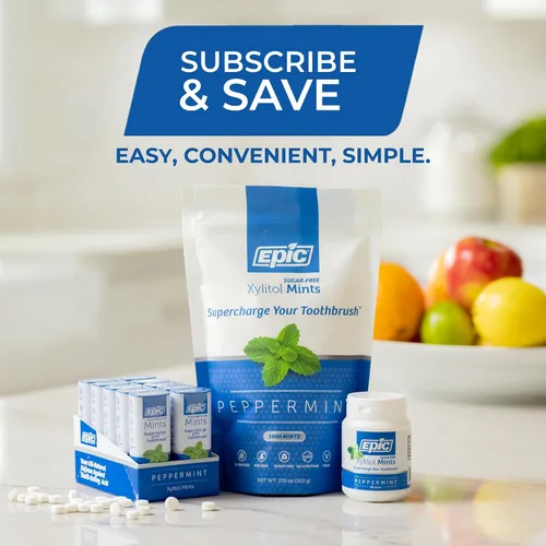 Vista 6 de Epic Dental 100% Xilitol mentas endulzadas para el aliento
