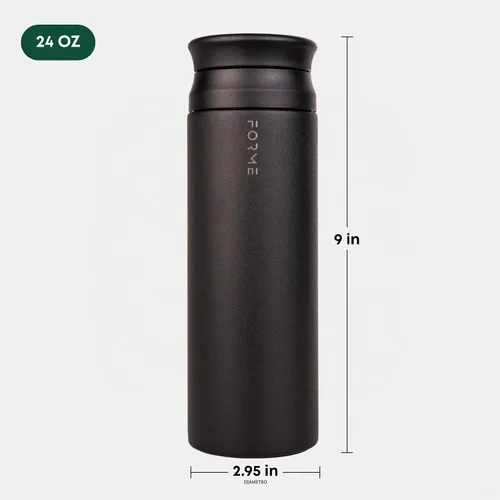 Vista 4 de FORME - Botella mezcladora de acero inoxidable con doble aislamiento, 23.7 oz