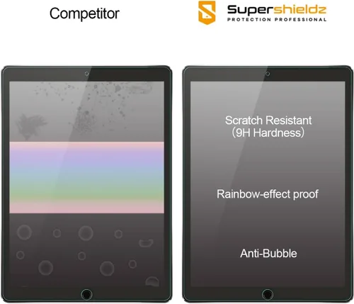 Vista 2 de Supershieldz Protector de pantalla diseñado para Apple iPad Pro de 12.9 pulgadas (modelo 2015 y 2017), antiarañazos, sin burbujas