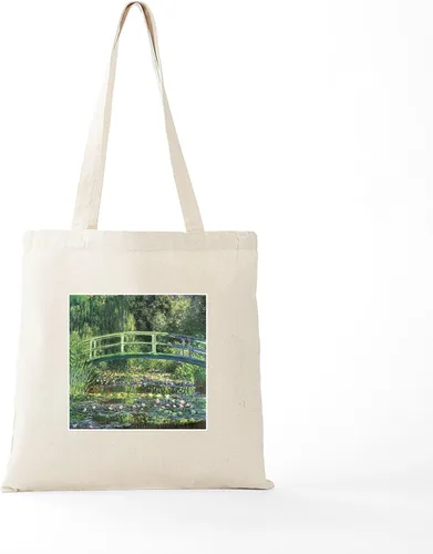 Vista 5 de CafePress Bridge Monet Tote Bag Reutilizable Natural Beige Bolsa de compras de lona