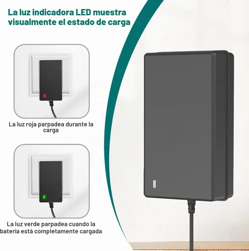 Vista 4 de Creabest Cargador de iones de litio de 12 V compatible con batería Ryobi CB120L CB121L