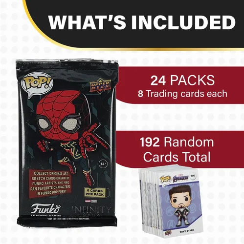 Vista 2 de UCC Distributing Funko Pop Marvel - Caja de tarjetas coleccionables (24 paquetes por caja/sellada de fábrica)