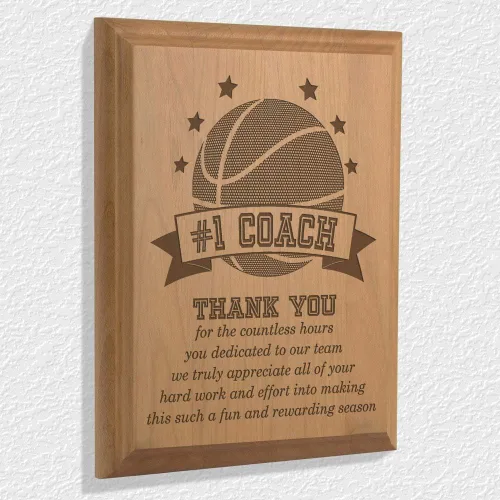 Vista 2 de KATE POSH - Placa y premio #1 para entrenador de baloncesto