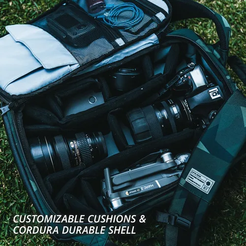 Vista 9 de HEX Ranger - Eslinga DSLR, con correas de transporte ajustables, divisores interiores plegables y más, camuflaje