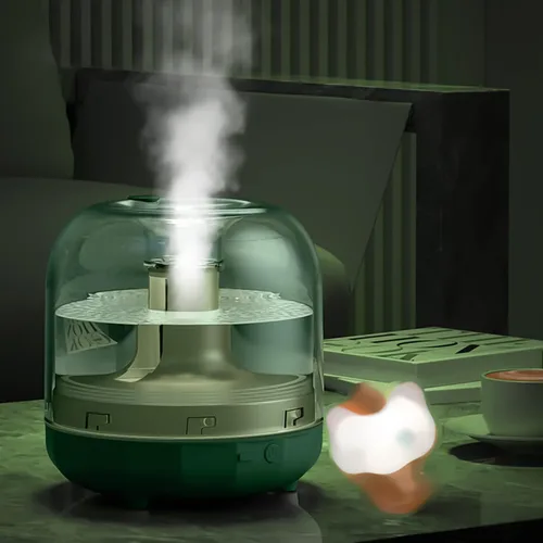 Vista 8 de Mini humidificadores portátiles, 2024 nuevos humidificadores pequeños de niebla fría de 16.9 fl oz para dormitorio, humidificador de escritorio USB