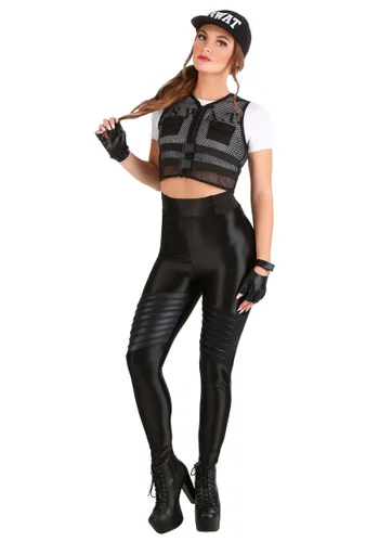 Vista 3 de Disfraz de Equipo S.W.A.T. para Mujer Multicolor