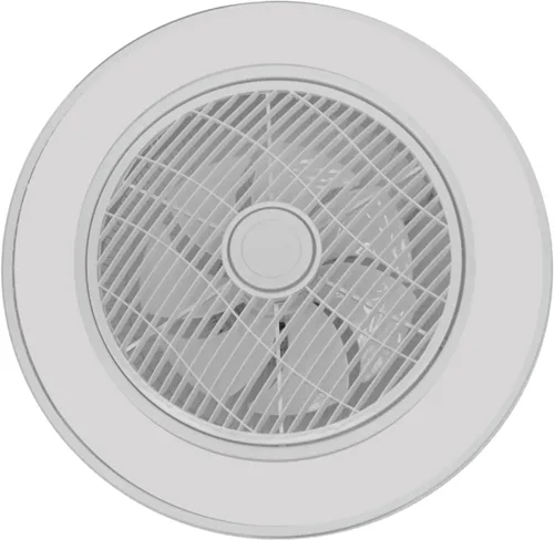 Vista 6 de Ventilador de techo con luz, LED de 22 pulgadas, modos de iluminación totalmente regulables con control remoto, cuchillas acrílicas invisibles