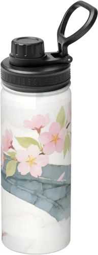 Vista 13 de Hervidor de agua aislado de acero inoxidable con estampado divertido, ideal para deportes y viajes