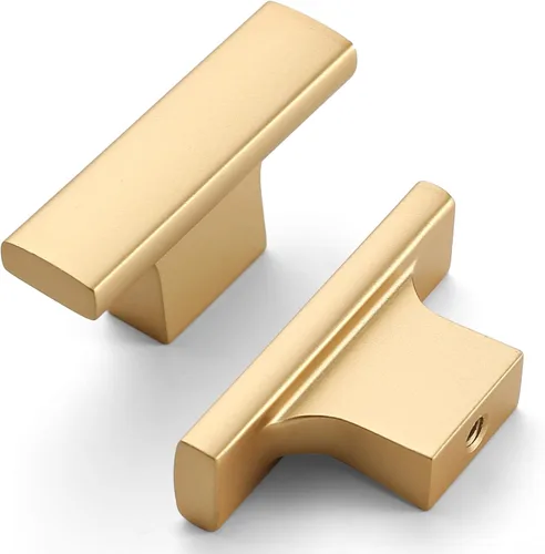 Vista 7 de Asidrama - Paquete de 10 manijas para gabinete de cocina color níquel satinado cepillado, manijas de zinc para gabinete, accesorios para gabinetes