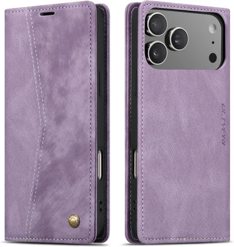 Vista 33 de QLTYPRI Para iPhone Air Case Wallet Con Tarjetero, Vintage PU Cuero Kickstand Cierre Magnético A Prueba De Golpes Folio Libro Funda Para IPhone 17