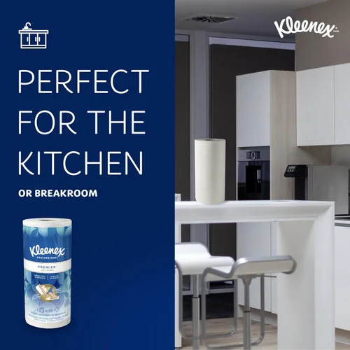 Vista 5 de Kleenex Professional Premier - Toallas de papel de cocina (13964), suavidad similar a la tela, color blanco