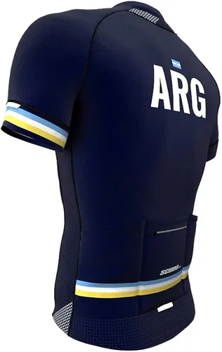 Vista 3 de Argentina Code - Camiseta de ciclismo de manga corta para hombre