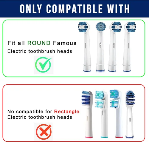 Vista 5 de iBrush 8 piezas de cubierta duradera e higiénica compatible con cepillos de dientes eléctricos Oral-B