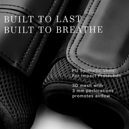 Vista 3 de Equestrian Stockholm Horse Brushing Boots, 3D Mesh Black
