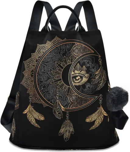 Vista 7 de ALAZA - Mochila para mujer, divertida, antirrobo, a la moda, bolsa de hombro, mochila de mujer, Alquimia, Classic