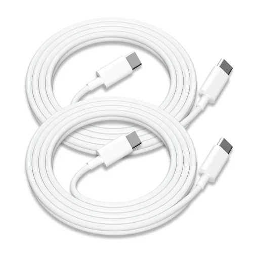 Vista 11 de Paquete de 2 cables de carga USB C a USB C de 3 pies y 60 W, cable de carga rápida tipo C a tipo C, para iPhone 16 E/17/Air/15/Pro/Plus/Pro Max