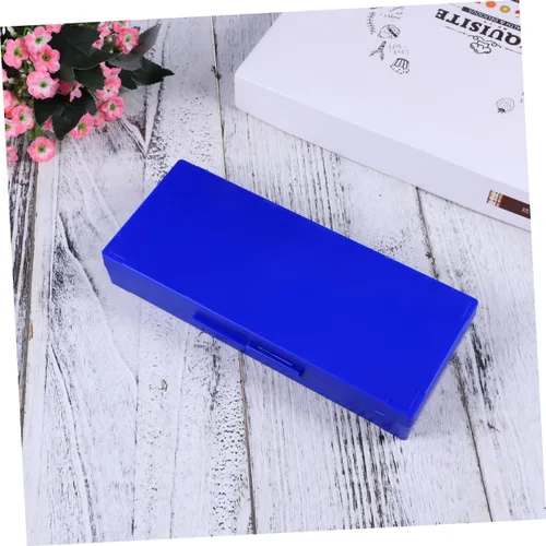 Vista 7 de SOLUSTRE Organizador de diapositivas para microscopio, tapa de caja de almacenamiento de 50 piezas, fácil de limpiar, azul marino para patología