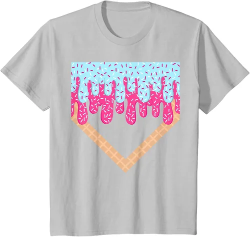 Vista 32 de Baseball Drip Boys Home Plate Ice Cream Sport Players & Fans Camiseta