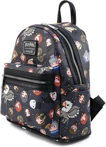 Vista 2 de Loungefly Harry Potter Personajes Todo Sobre Estampado Mujer Doble Correa Bolso De Hombro, Multi, Classic