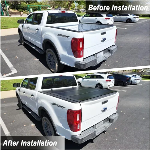 Vista 8 de Perfit Liner Cubierta tonneau plegable rígida de bajo perfil para Ford F-150 2015-2026 (Incl.F-150 Lightning) caja de 5.5 pies Fibra de vidrio