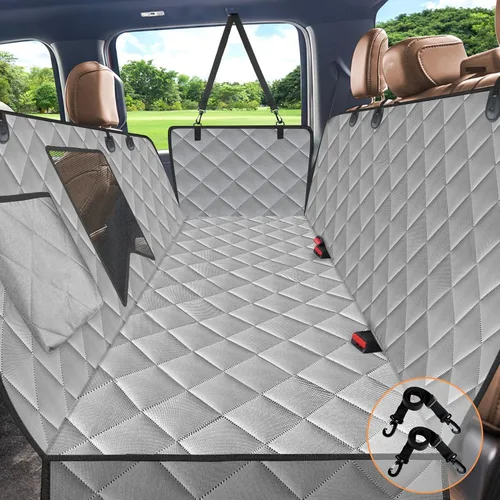 Vista 9 de Kytely Funda de asiento de coche para perro, tamaño XL, funda de asiento de perro resistente para asiento trasero, hamaca antideslizante 100%