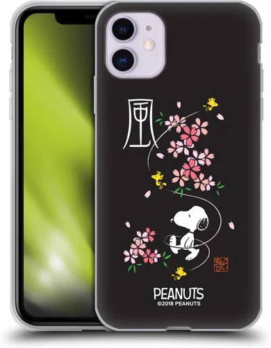 Vista 98 de Carcasa de gel para iPhone 7 Plus/iPhone 8 Plus, diseño de Snoopy Oriental de Peanuts, Badges