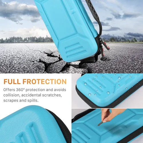 Vista 5 de HIGOPLAY Hard Carry Case Compatible with Nintendo Switch OLED Switch Model Protective Space Shell Travel Case Portable Storage Bag with 10 Game Card