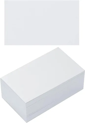 Vista 26 de Paquete de 100 tarjetas de papel grueso en blanco para invitaciones, tarjetas de felicitación, postales, fotos, papel grueso de 250 GSM