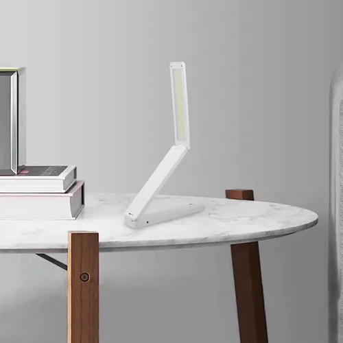 Vista 6 de POPETPOP Adjustable USB Light with Light Modes Folding Eye Care Desk Lamp for Home Office Rechargeable and Battery Powered Portable Reading