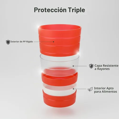 Vista 5 de AOYITE Juego de 12 vasos reutilizables de plástico de 22 onzas, sin BPA Color del arco iris