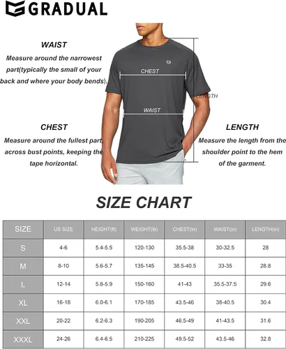 Vista 7 de Mens Dry Fit Short Sleeve T-Shirt Crewneck Lightweight Tee Shirts for Men Workout Athletic Casual