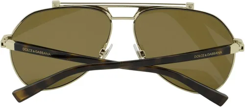 Vista 8 de Dolce&Gabbana DG2189 - Gafas de sol 132083-61 - Marco marrón matedorado pálido, polar DG2189-132083-61