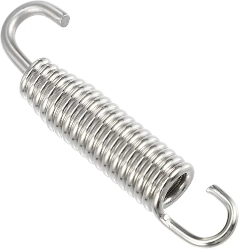 Vista 6 de X AUTOHAUX 2 piezas de resorte universal para tubo de escape para motocicletas 2.283 in 2.28 pulgadas tubo de escape de acero inoxidable gancho