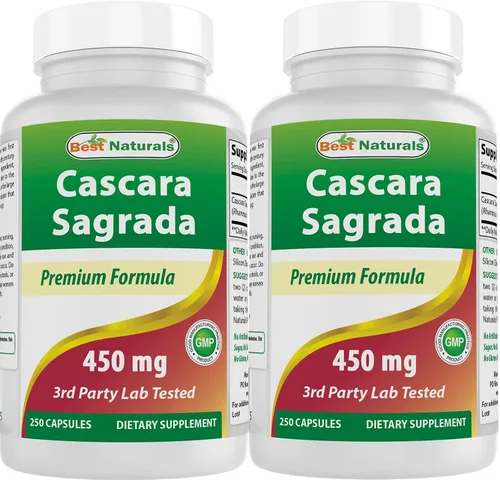 Vista 9 de Best Naturals Cascara Sagrada 450 mg 250 Cápsulas